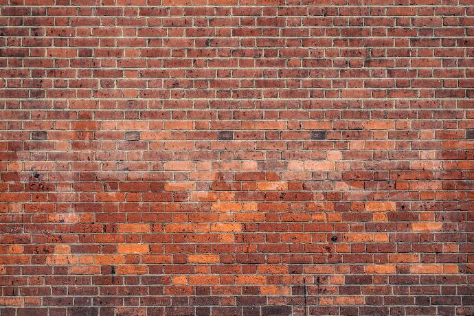 red bricked wall