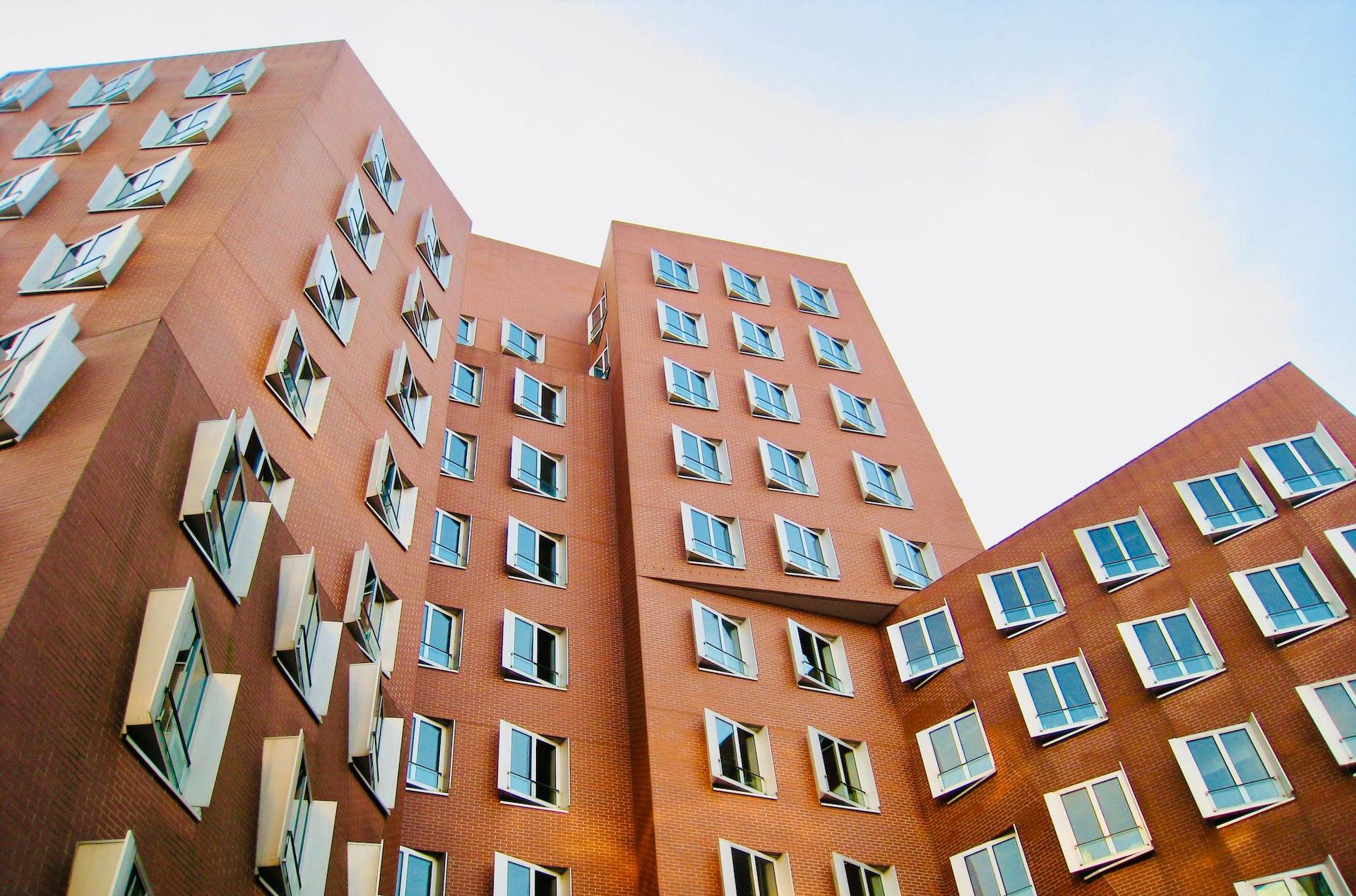 brown apartment building