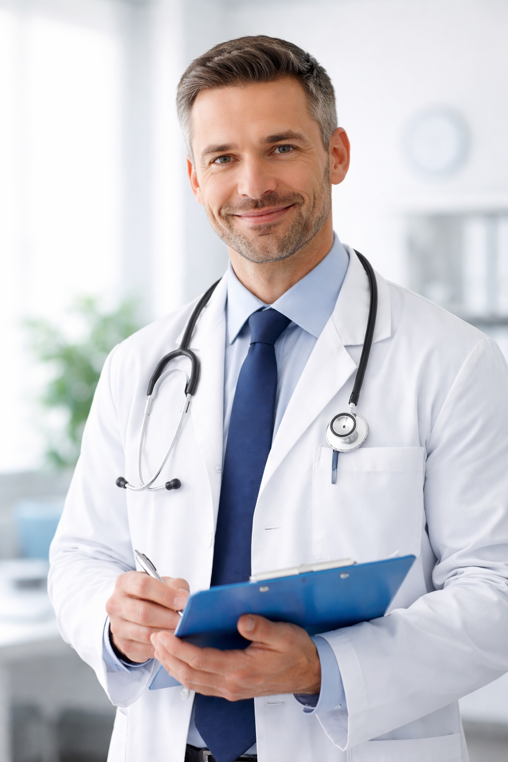 Médecin dans son cabinet de consultation